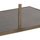 Kamali 60 X 30 inch Matte / Antique Gold Coffee Table